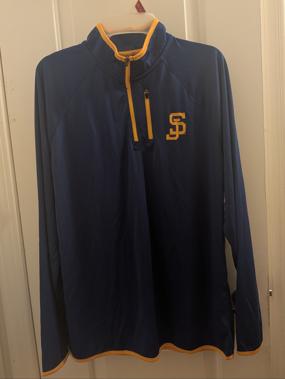 Colosseum Blue Pullover with Yellow Trim